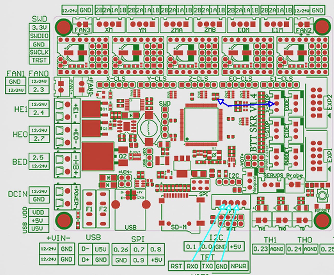 Katapult flash skr 1.4 turbo pins
